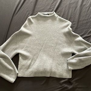 EXPRESS knit gray knit sweater.